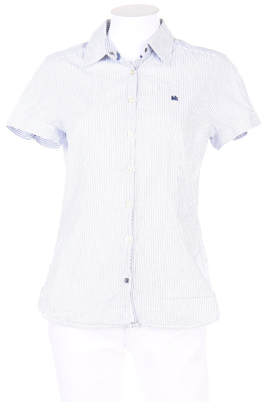 LERROS - Kurzarm-Bluse mit Stickereien - D 38