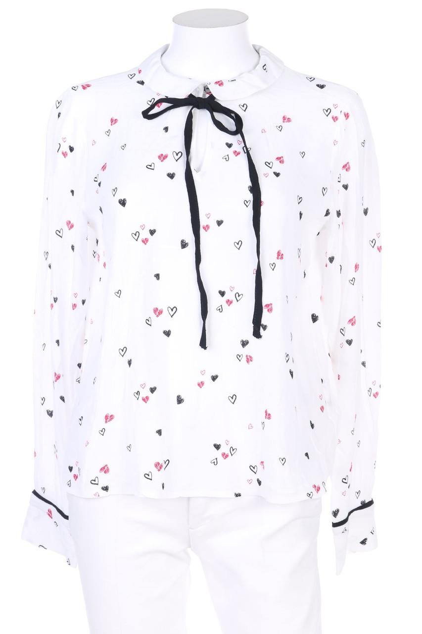 Bershka BSK GIRL - Print-Bluse mit Bubi-Kragen - M