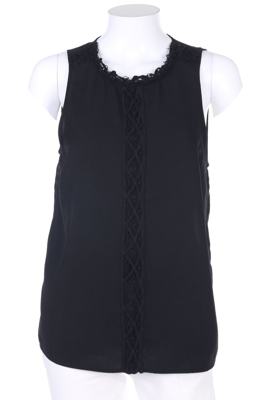 Ohne Label - Blusentop mit Spitze - M