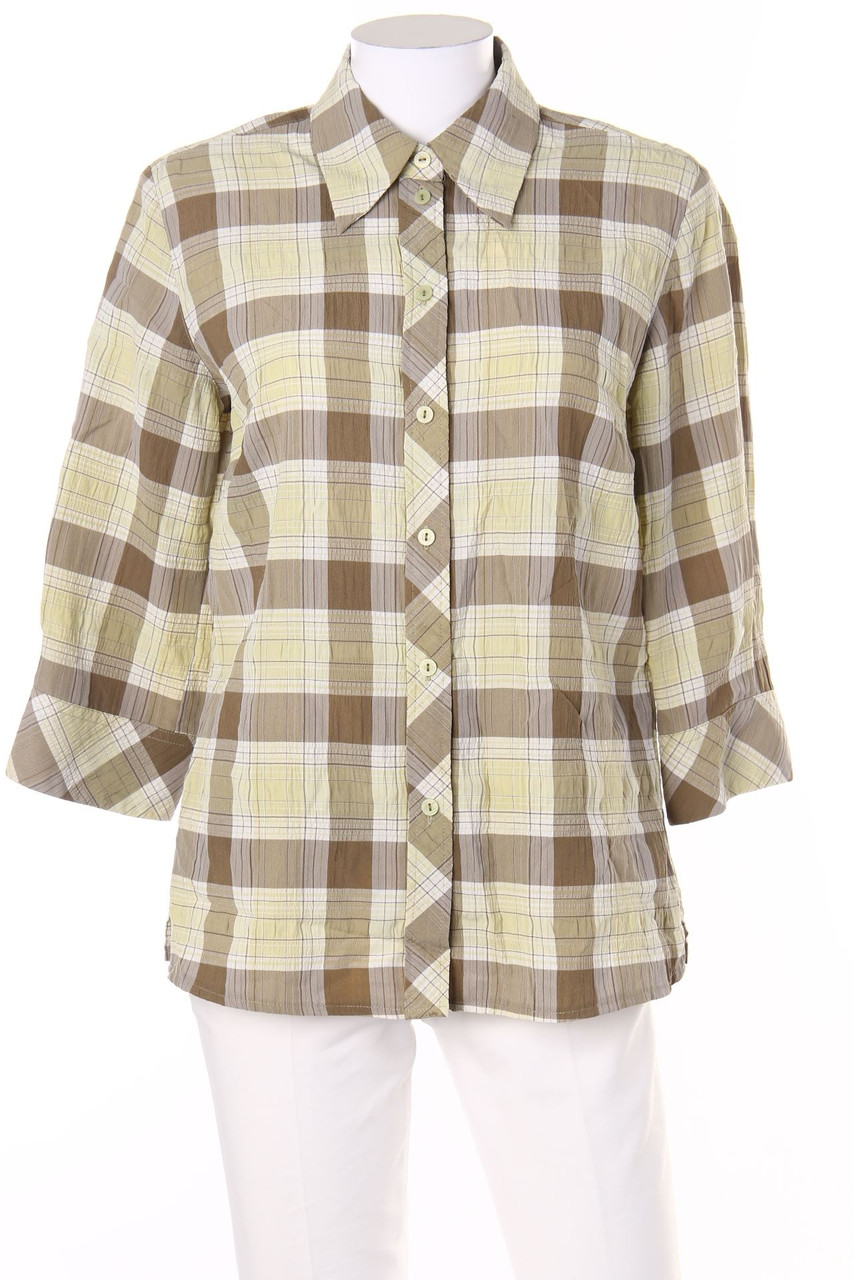 CANDA by C&A - Hemd-Bluse mit kurzem Ärmel mit Karo-Muster - D 40