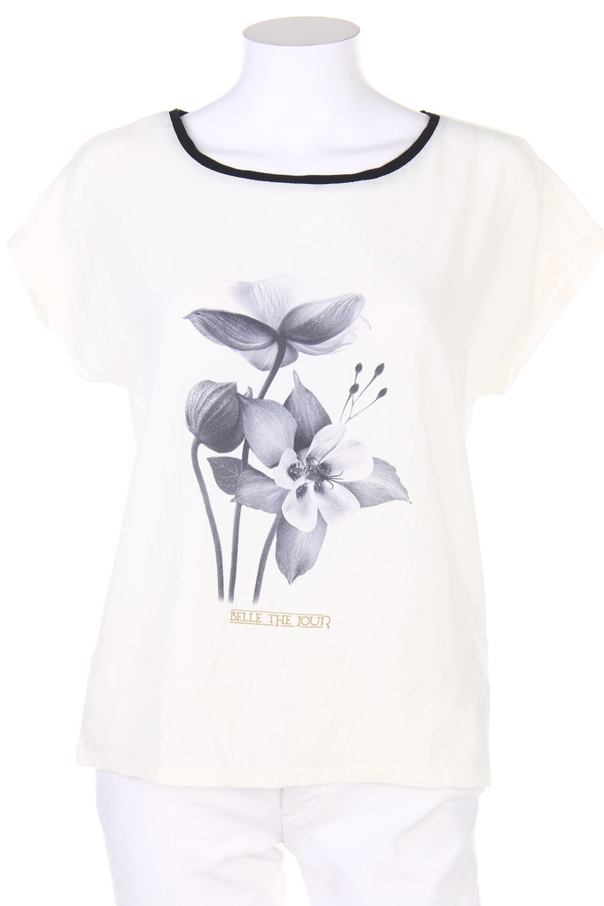 Sfera - Bluse mit Statement-Print - S