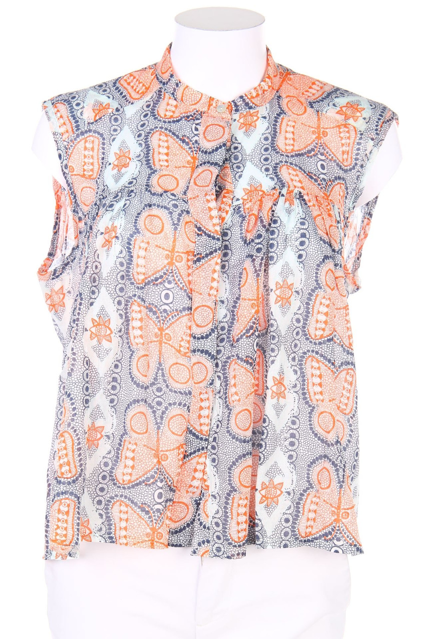 Dixie - Blusentop aus Baumwolle mit Print - S