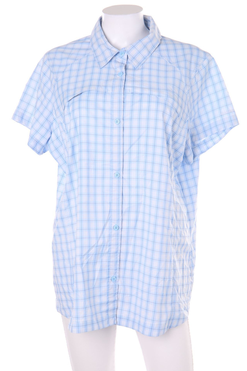 Columbia - Hemd-Bluse mit kurzem Ärmel mit Karo-Muster - D 46