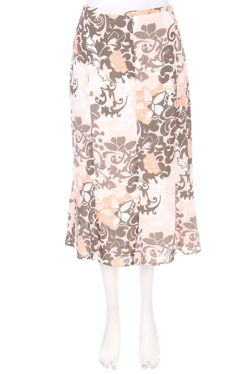 Habella - Midirock mit floralem Muster - D 44