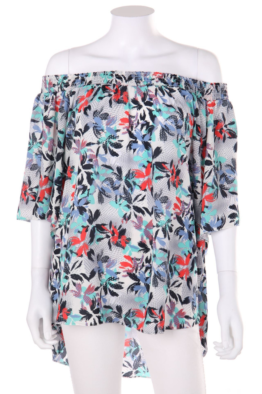 Yessica by C&A - Carmen-Bluse mit floralem Muster - XL