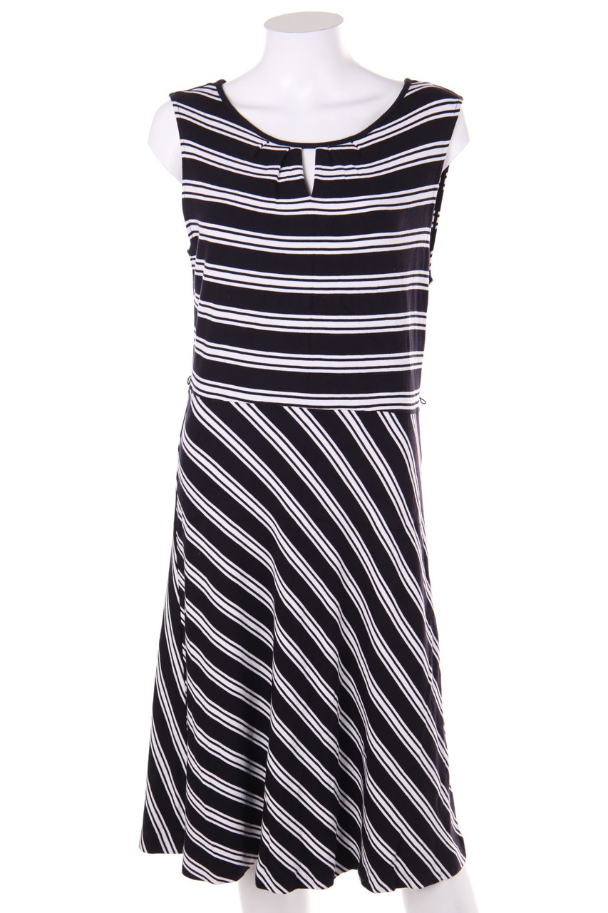 comma - Strickkleid mit Streifen - D 42