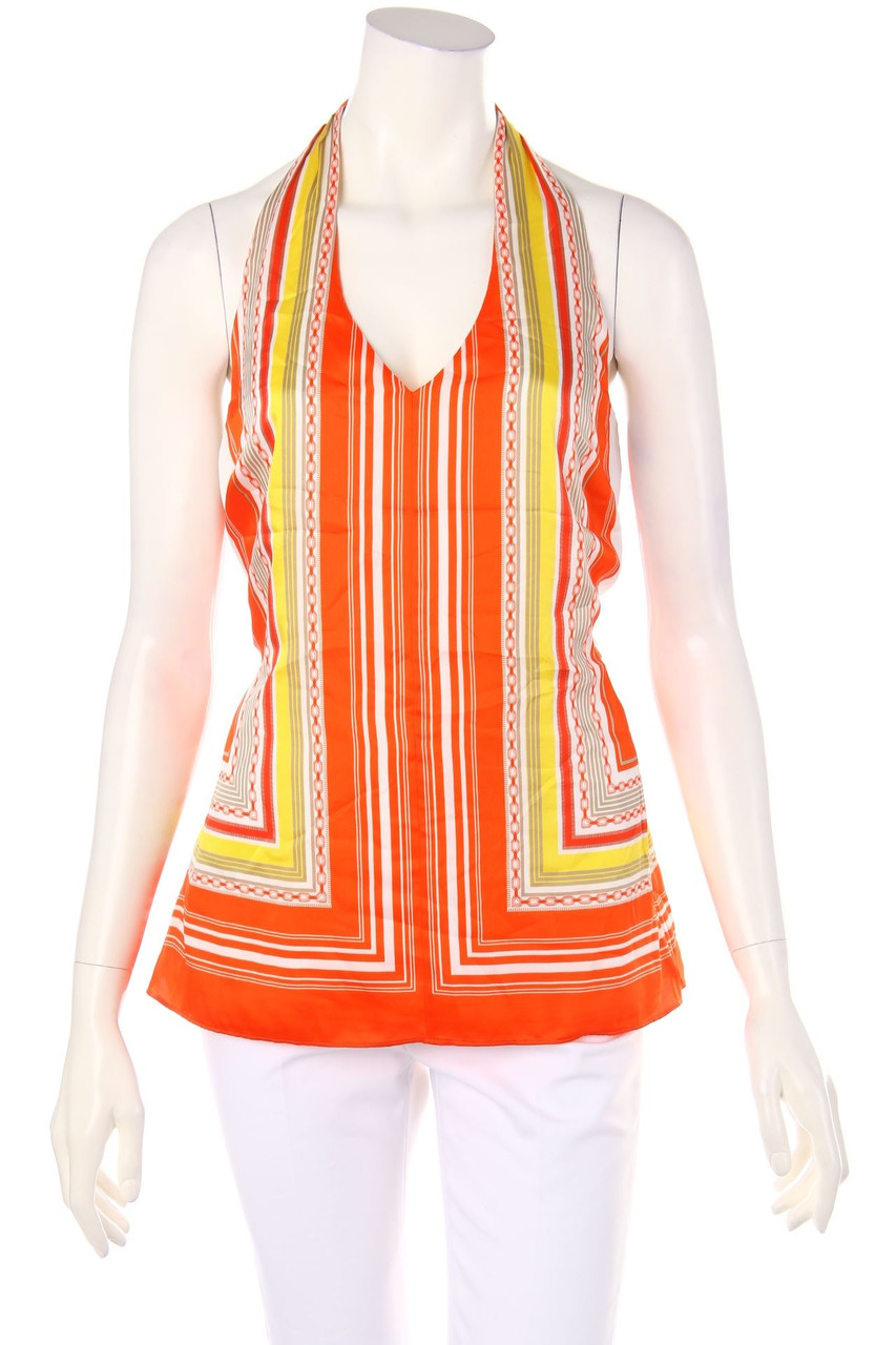 ANN TAYLOR - Neckholder-Top mit Streifen - D 38