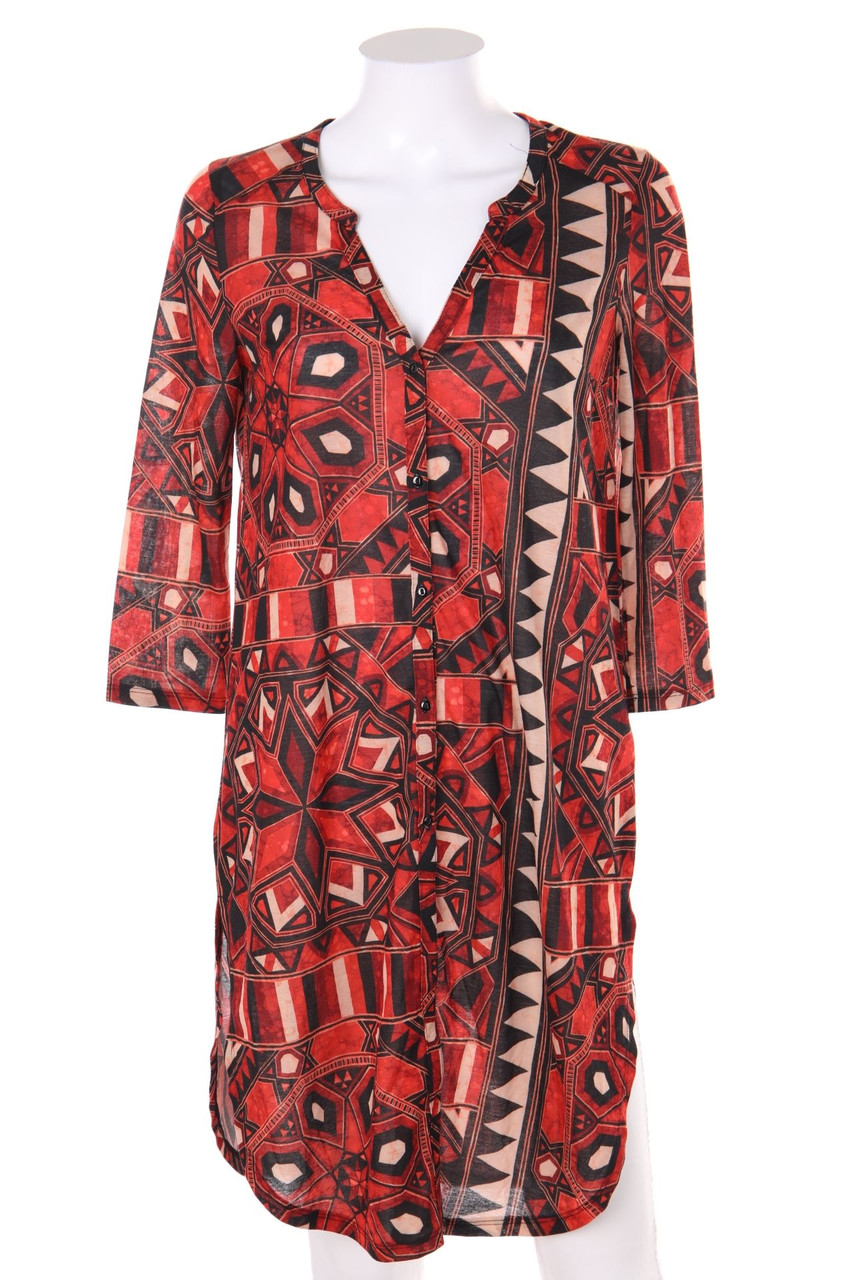 H&M - Print-Hemd-Bluse mit Schlitz - XS