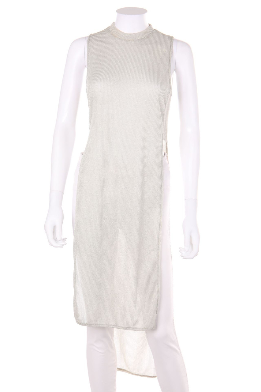 Bershka DRESSY - Long-Strick-Top mit Cut-outs - M