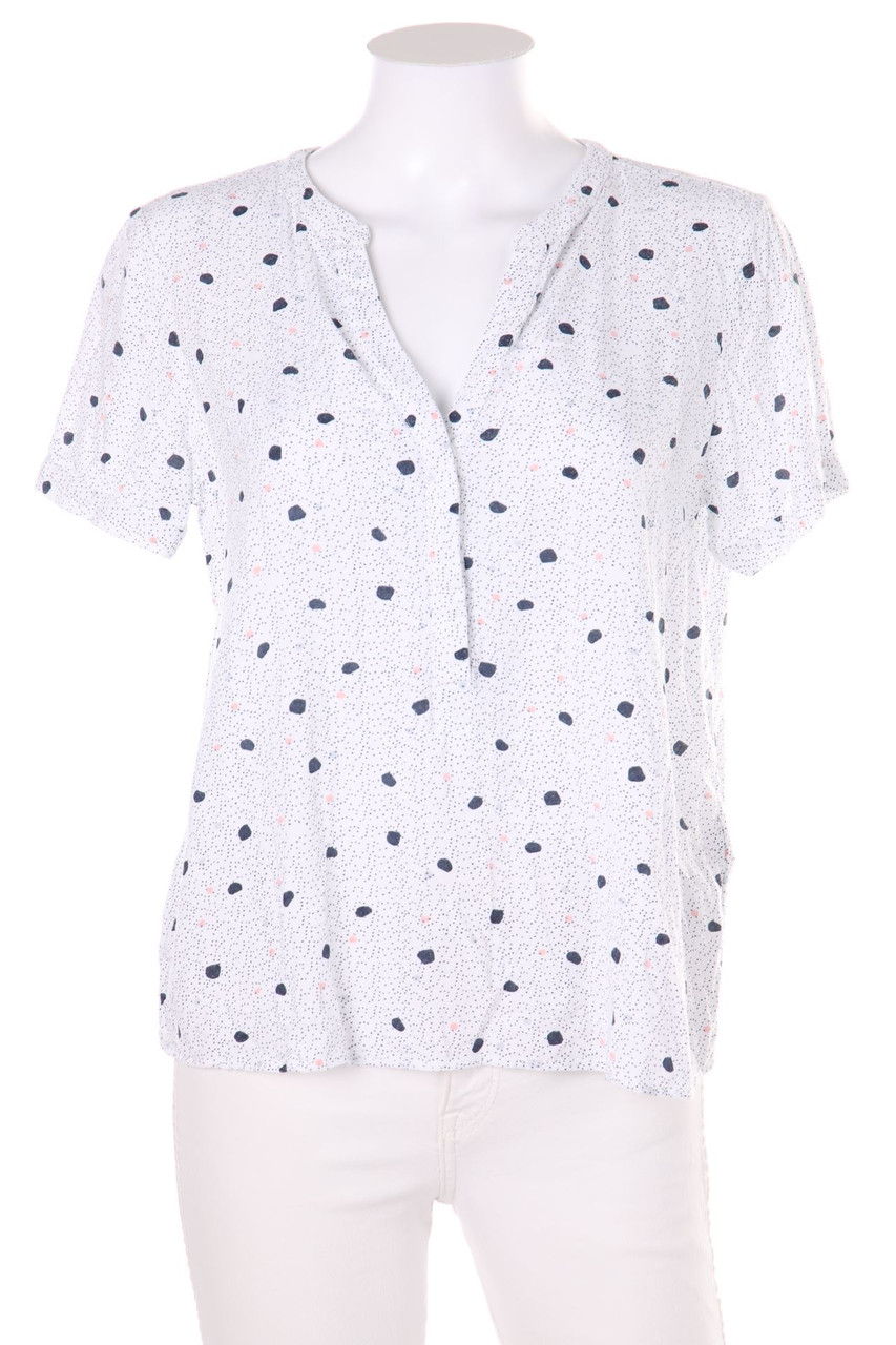 VERO MODA - Kurzarm-Bluse mit Punkten - S