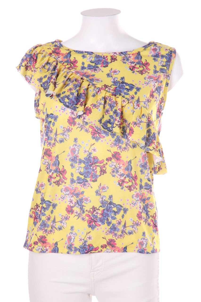 COLOURS OF THE WORLD - Top mit Volants - S