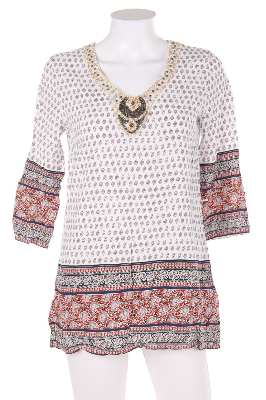 Ohne Label - Bluse mit floralem Muster - S