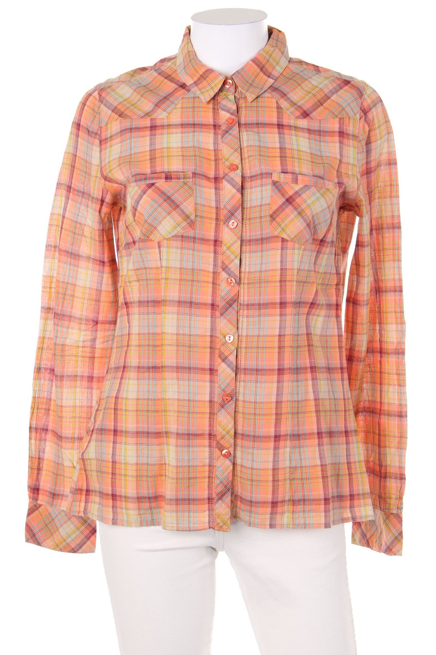 promod - Hemd-Bluse aus Baumwolle mit Karo-Muster - D 36