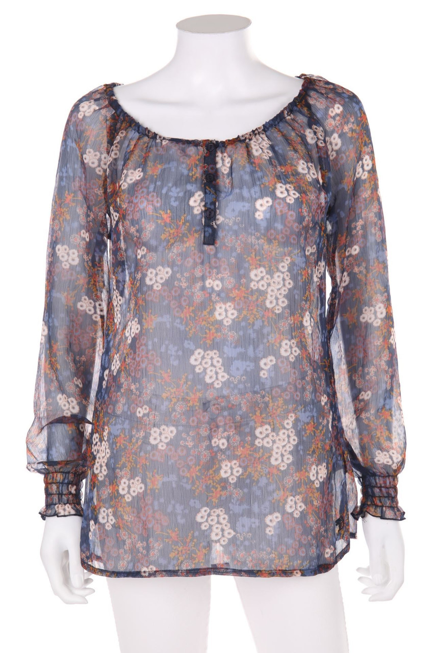 TOM TAILOR Denim - Carmen-Bluse mit floralem Muster - S