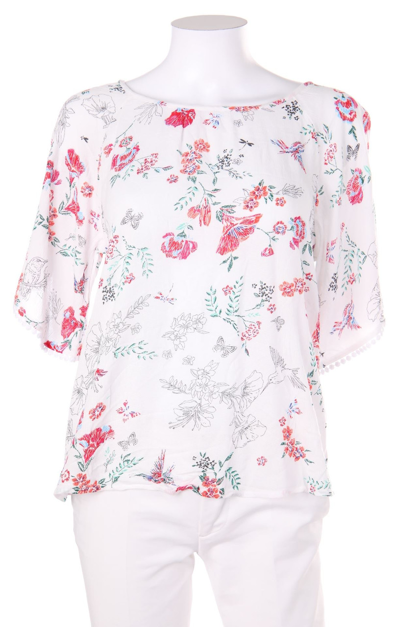 Yessica by C&A - Kurzarm-Bluse mit floralem Muster - D 36