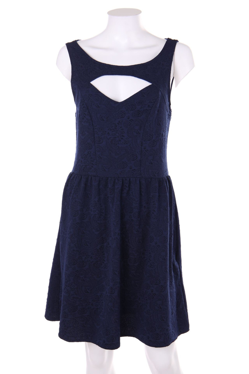 Ohne Label - Abendkleid mit floralem Muster - S