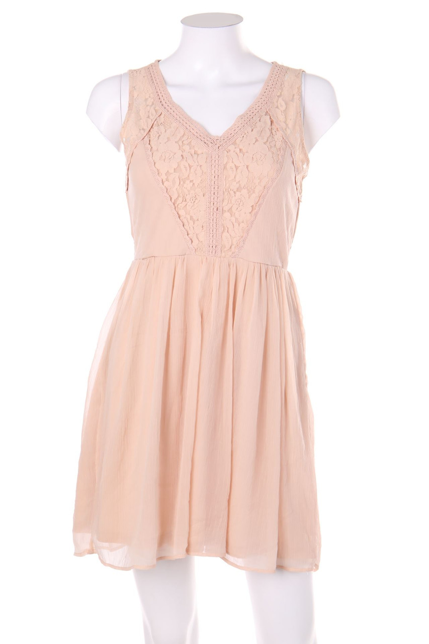 VERO MODA - Chiffon-Abendkleid mit Spitze - XS