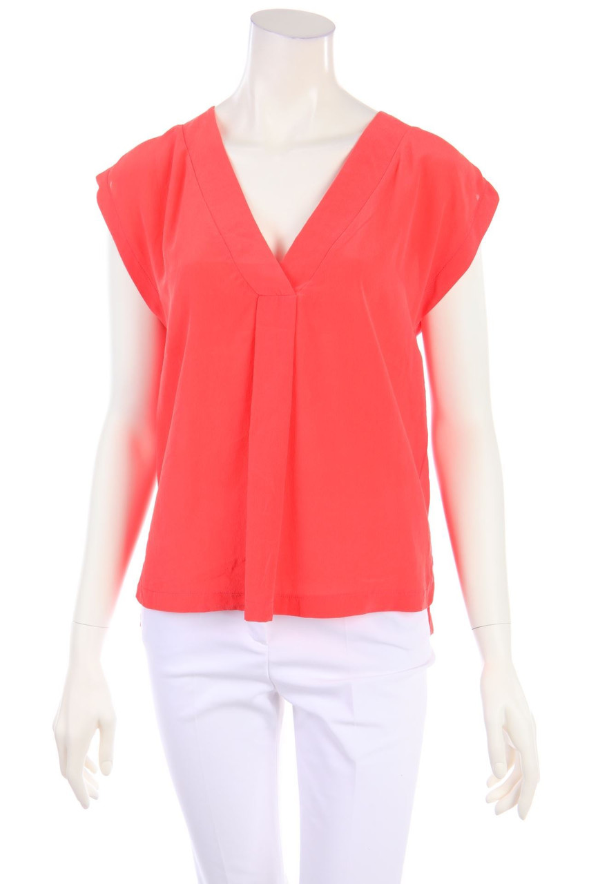 IKKS WOMEN - Kurzarm-Bluse mit Falten - L