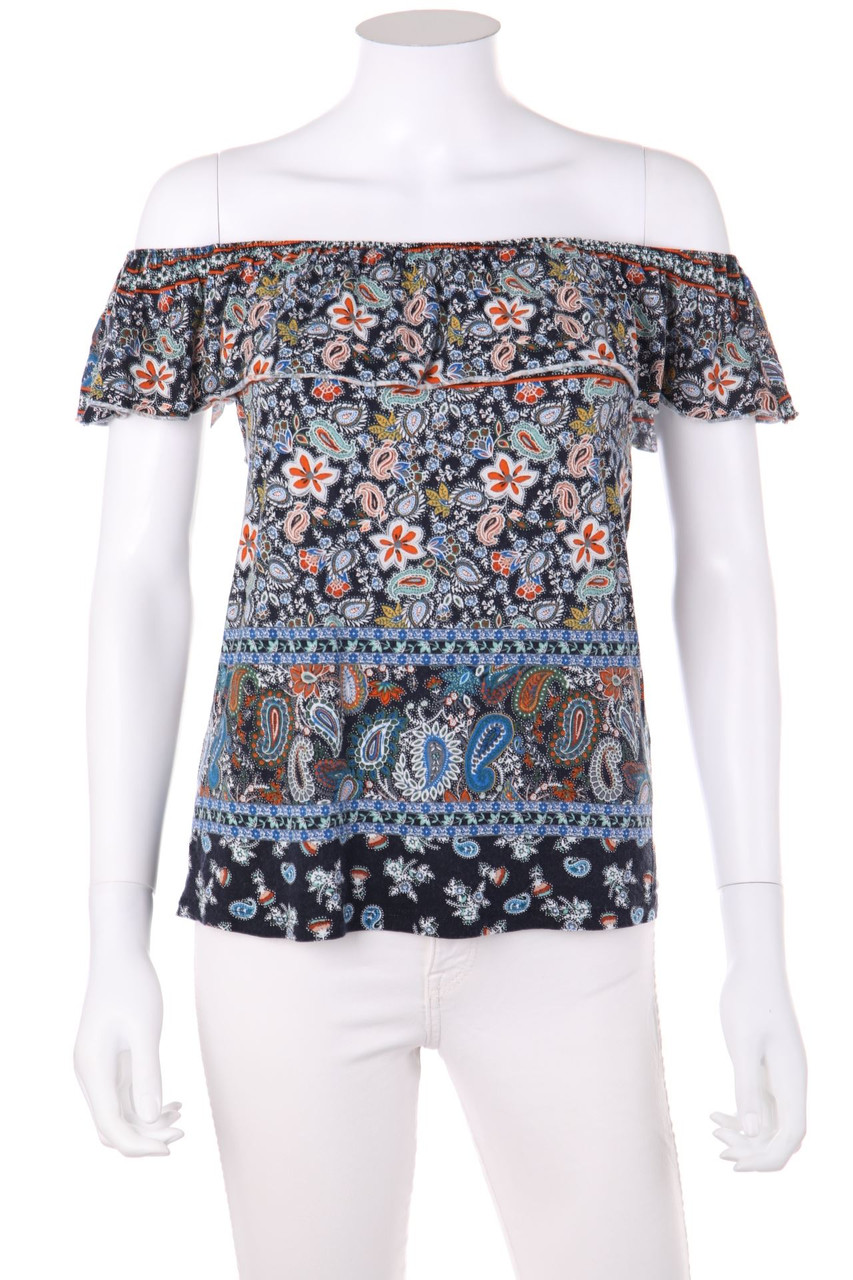 TEZENIS - Carmen-Bluse mit Print - M