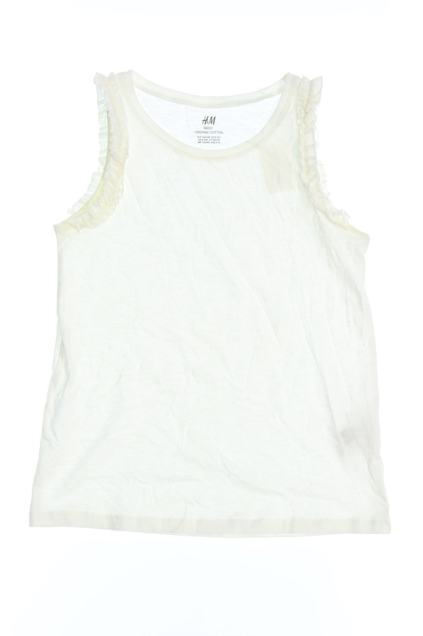 H&M - Top aus Baumwolle mit Rüschen - 140