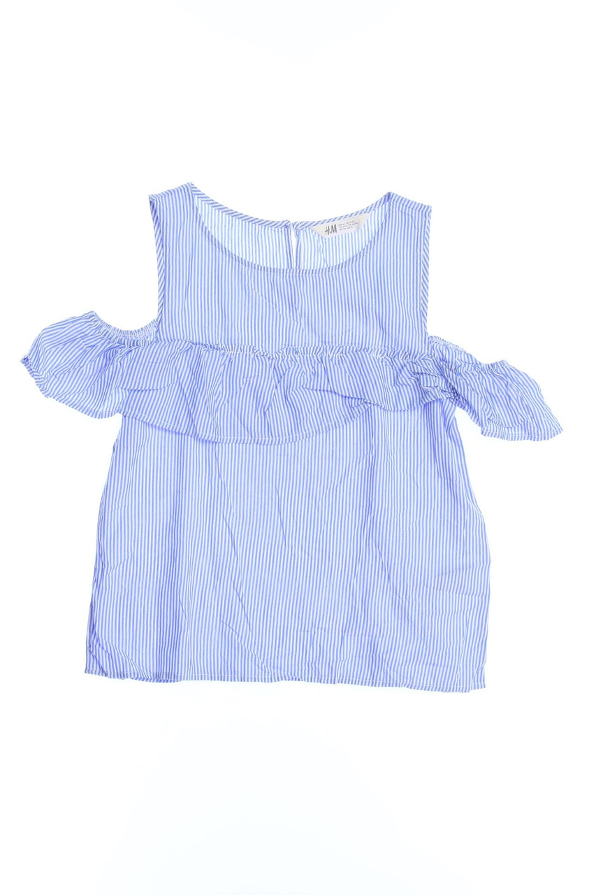 H&M - Bluse mit Streifen mit Cut-outs - 164
