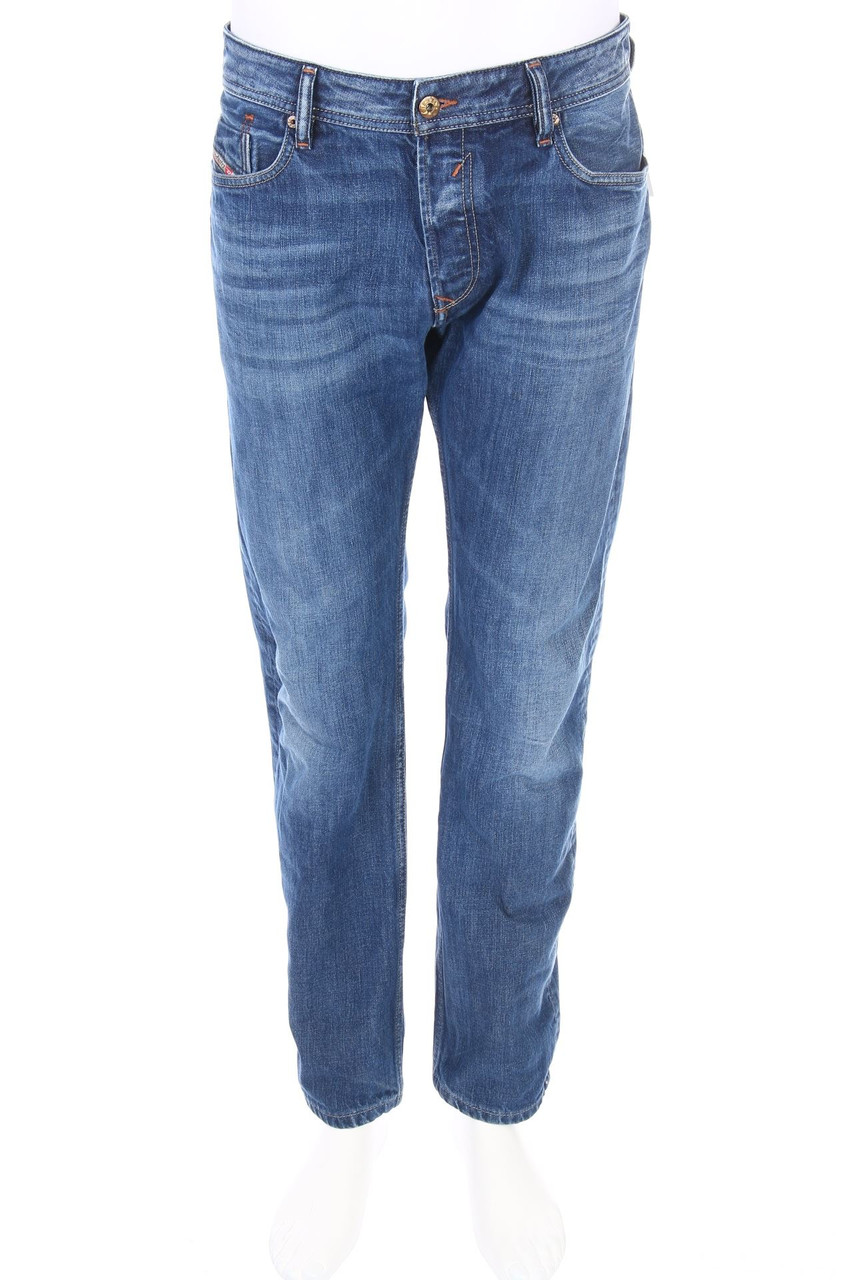 JACK & JONES - Used Look Straight Cut Jeans mit Stretch - W31
