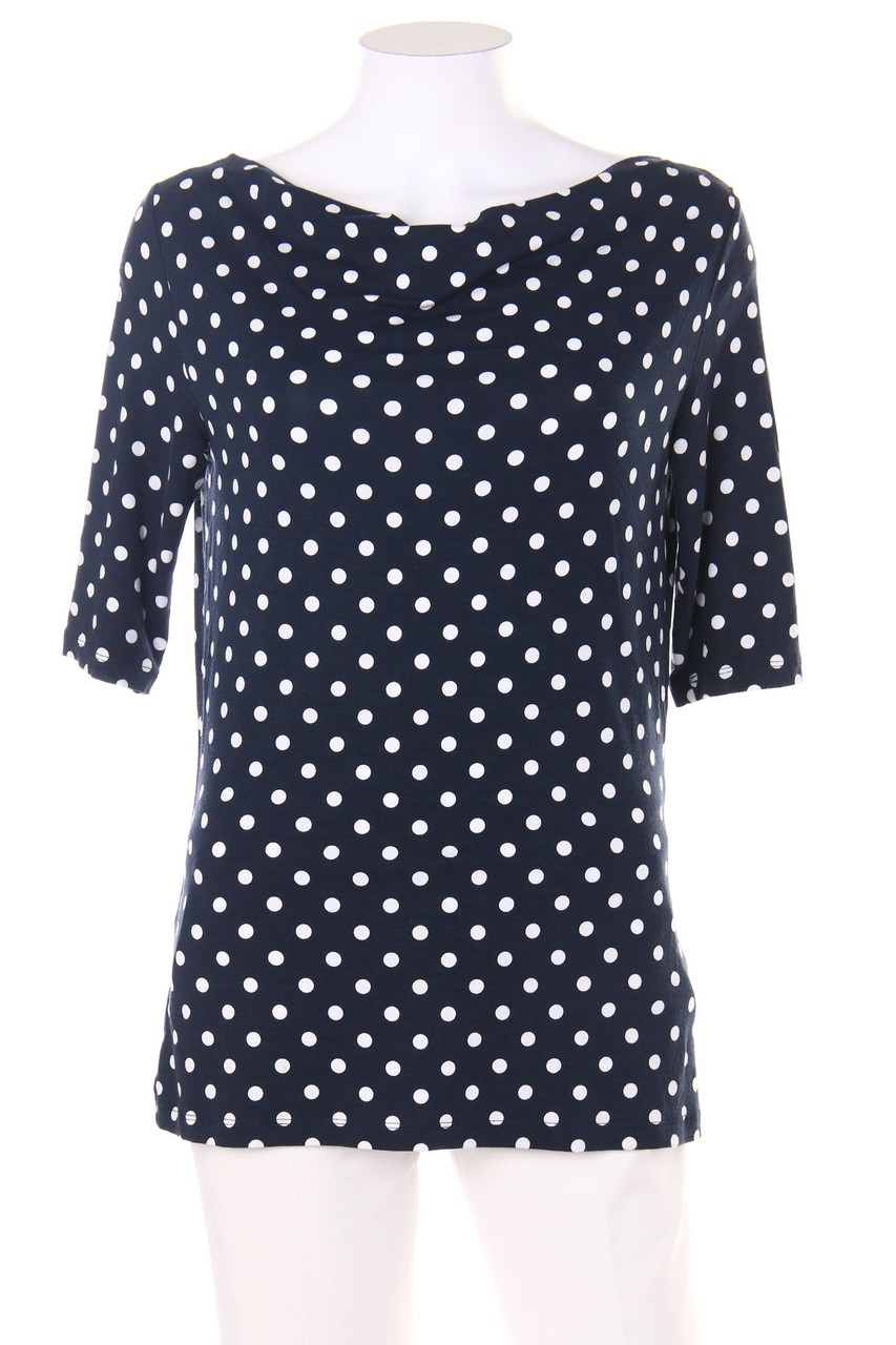 comma - 3/4-Arm-Shirt mit Punkten - D 36