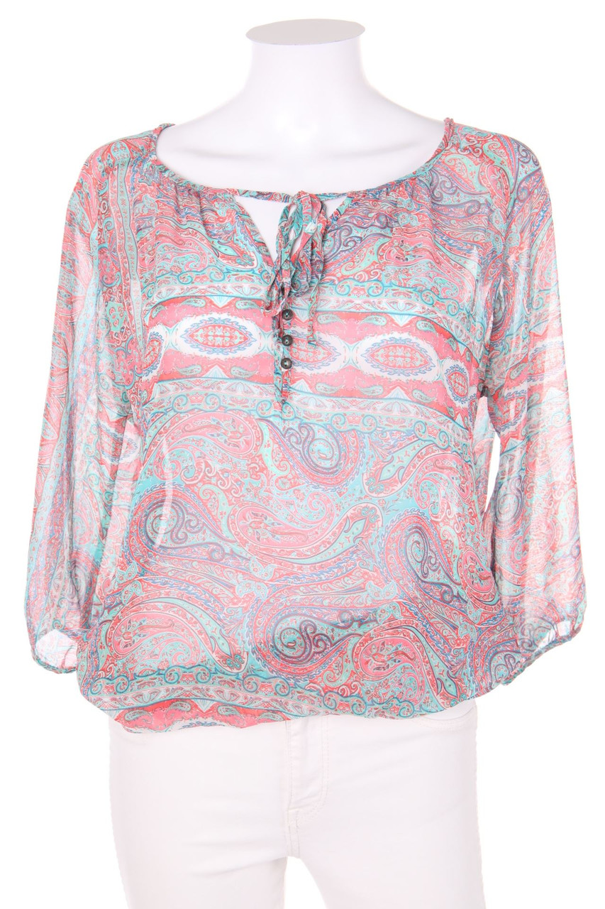 Stradivarius - Bluse mit Paisley-Print - M