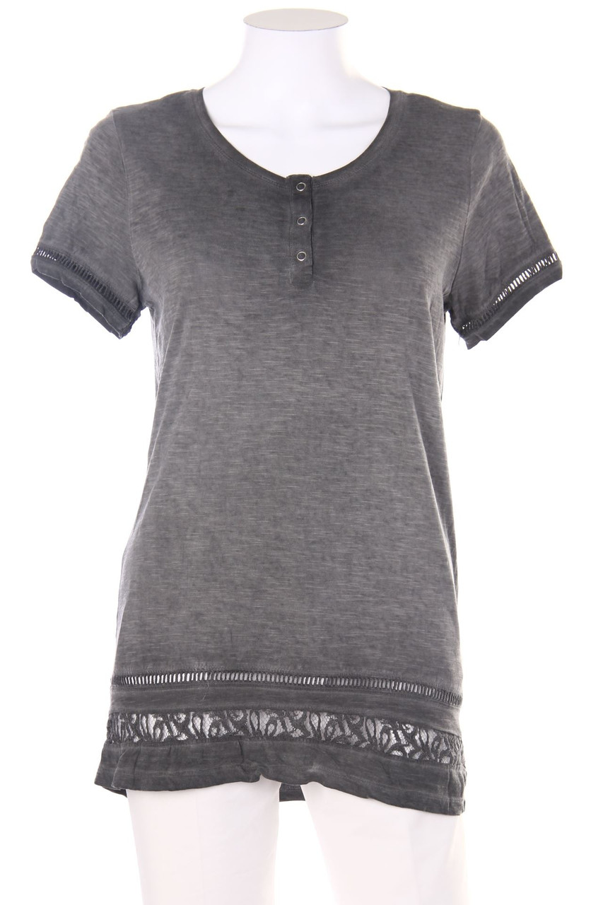 Charles Vögele - Garment Dyed-Shirt aus Baumwolle - S