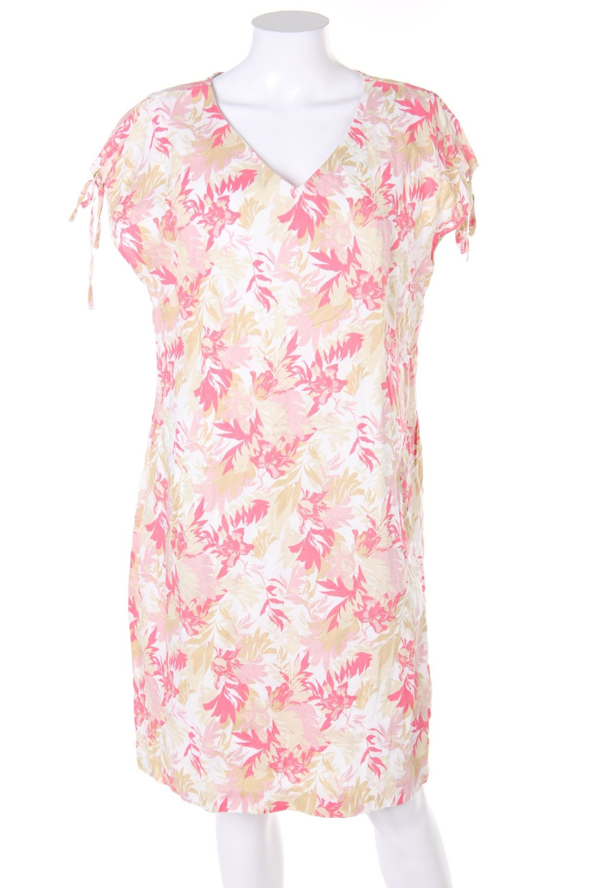 MANOR woman - Kleid mit Leinen mit Batwing-Ärmeln mit floralem Muster - D 44