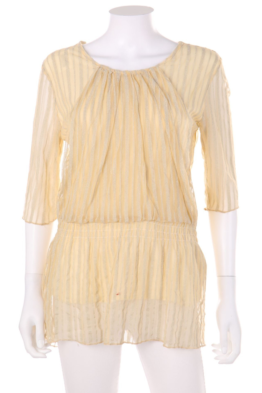 SECONDHAND - Bluse aus Mesh im Layer Look - D 38