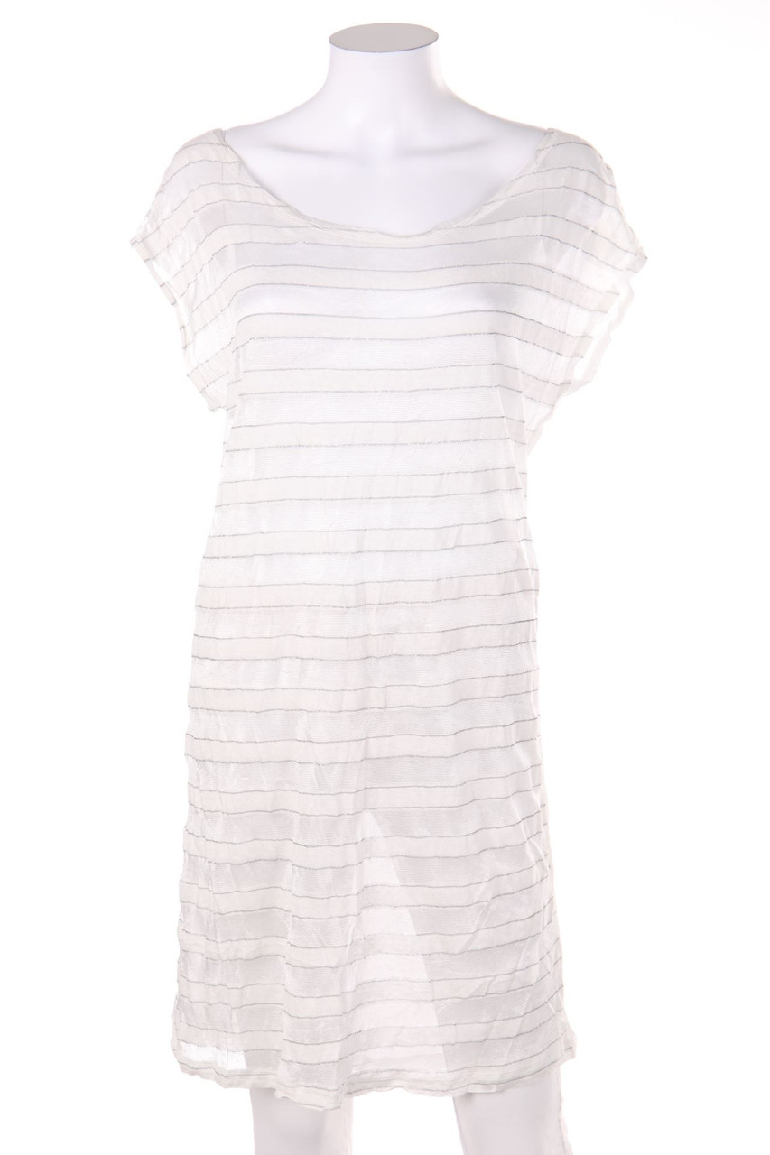 CRISTINA GAVIOLI - Long-Kurzarm-Bluse mit Streifen mit Batwing-Ärmeln - D 40-42