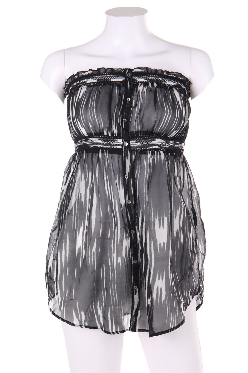 Chicorée - Chiffon-Bustier-Top mit Print - M