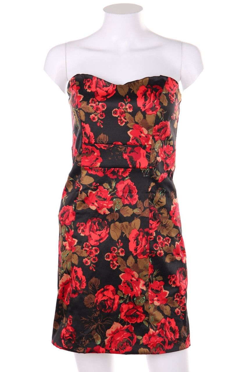 zebra - Kleid mit floralem Muster - M