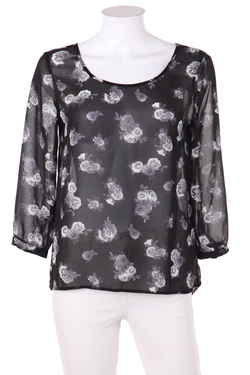 H&M DIVIDED - Bluse mit 3/4-Ärmel mit floralem Muster - D 36