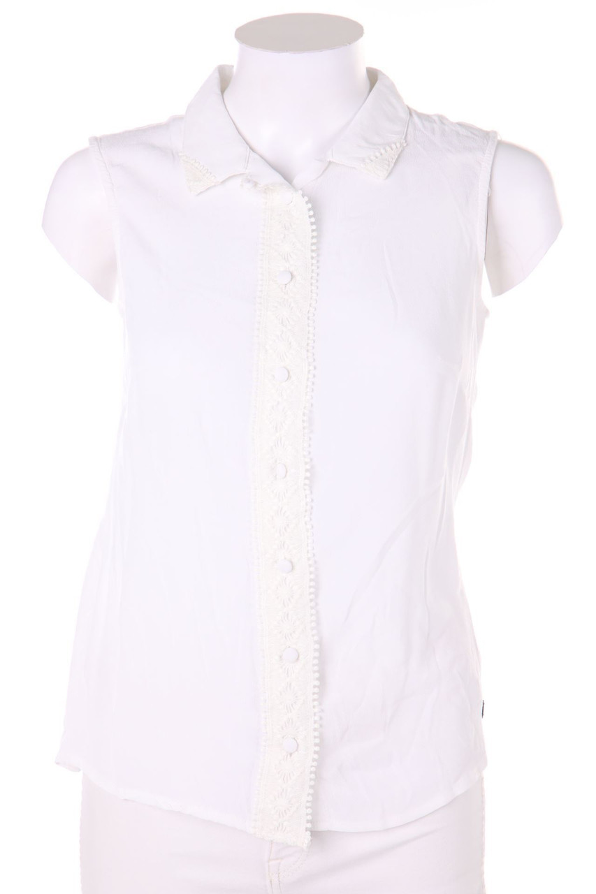 NÜMPH - Blusentop aus Viskose mit Häkelspitze - D 36