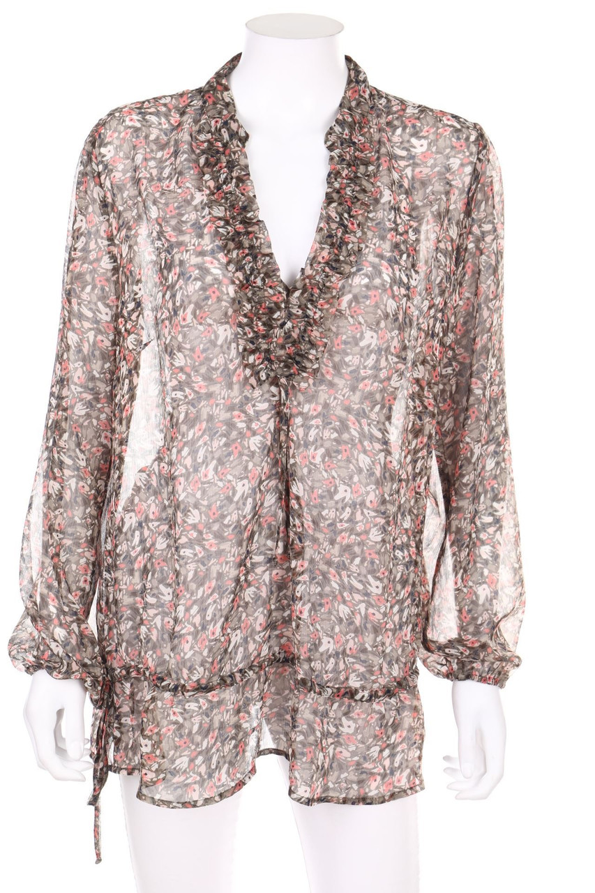 s.Oliver - Bluse mit Rüschen - D 44