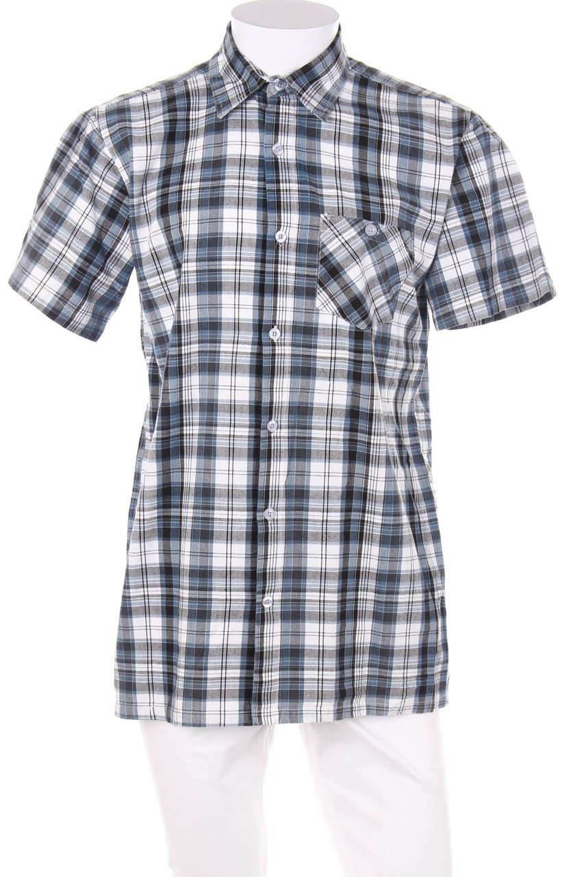 Bremo - Kurzarm-Hemd mit Karo-Muster aus Baumwolle - 39