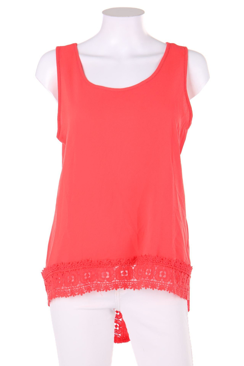 Y.Yendi - Blusentop mit Spitzen-Einsatz - ONE SIZE