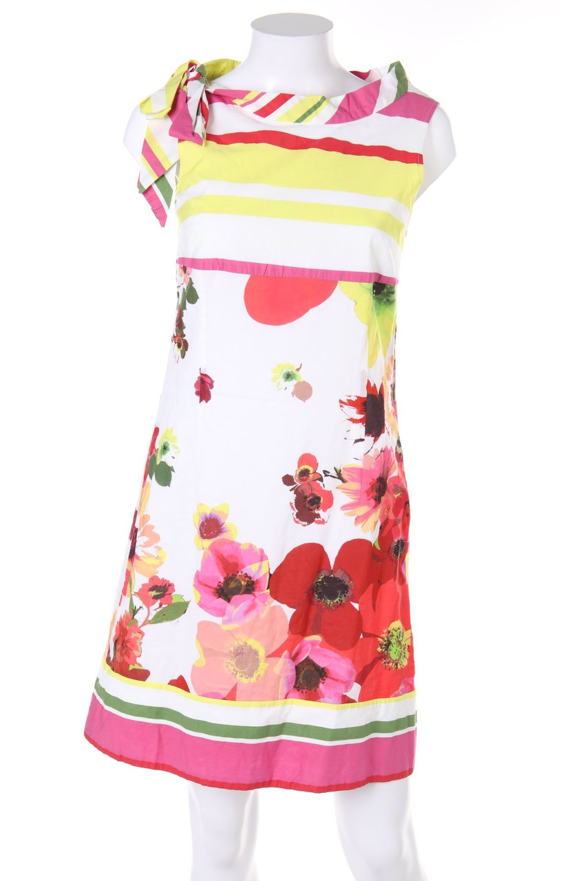 jean paul berlin - Kleid aus Baumwolle mit Streifen mit floralem Muster - D 34