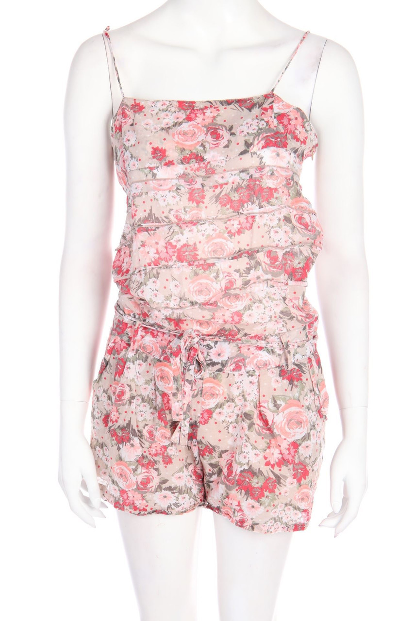 promod - Playsuit aus Baumwolle mit floralem Muster - D 36