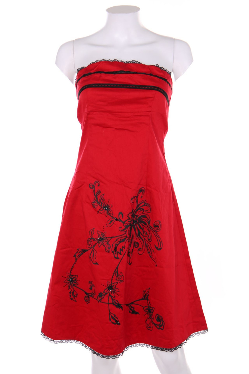 Ohne Label - Kleid mit Blumen-Print - D 36