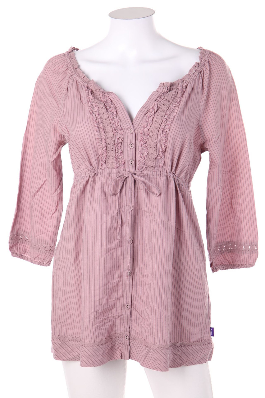 MEXX - Tunika-Bluse mit 3/4-Ärmel mit Spitze - D 36