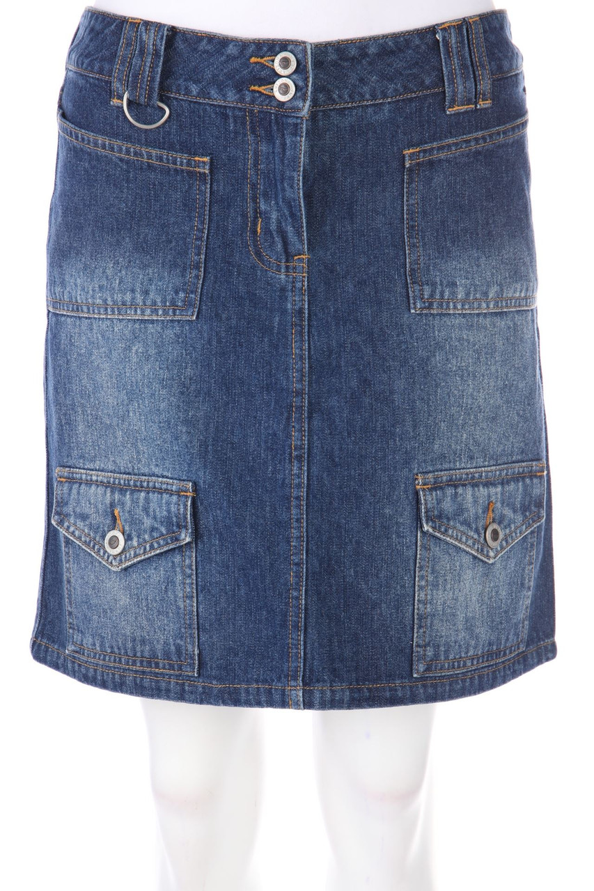 ARIZONA - Mini-Jeansrock mit aufgesetzten Taschen - D 38