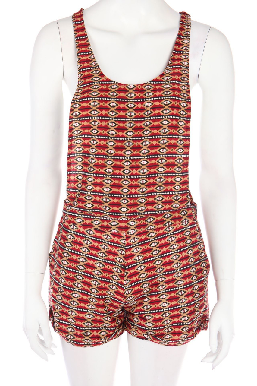 Stradivarius - Playsuit mit Ethno-Print - XS