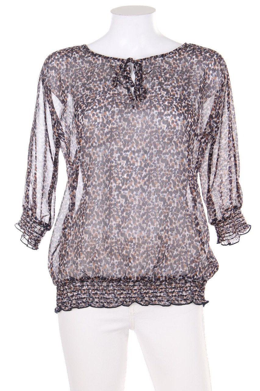 flame - Muster-Bluse mit 3/4-Ärmel - XS