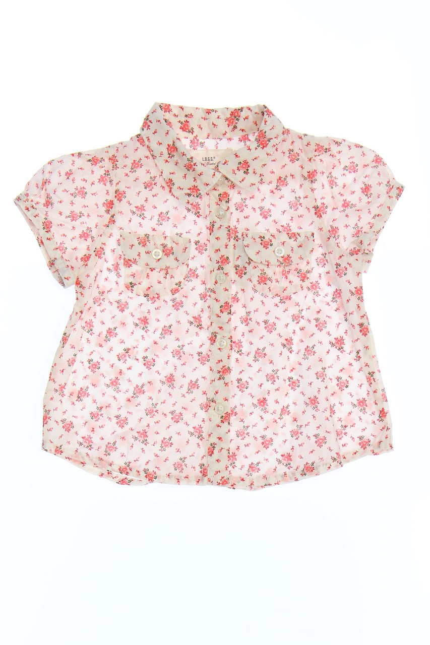 H&M LOGG - Bluse mit floralem Muster - 74