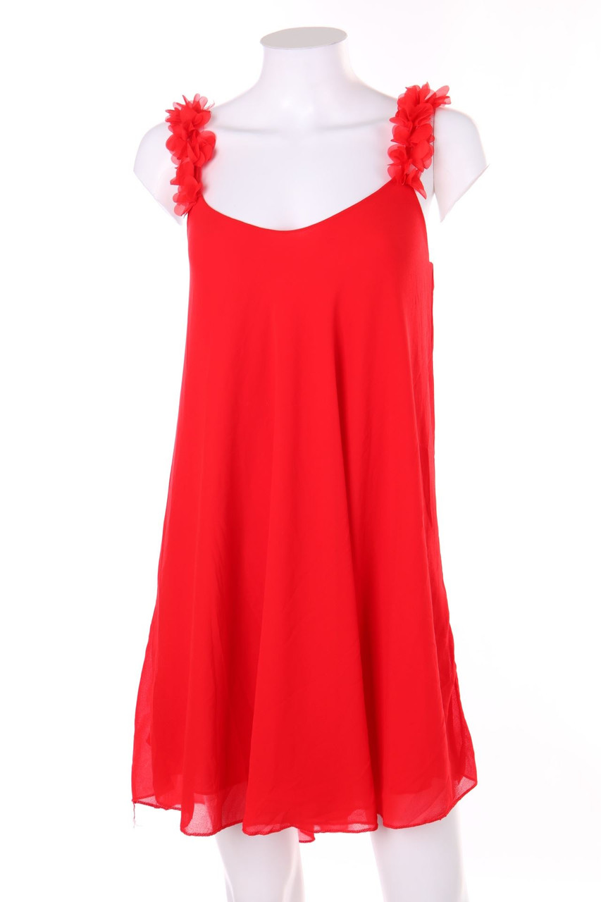 NEW COLLECTION - Chiffon-Abendkleid mit Applikationen - S