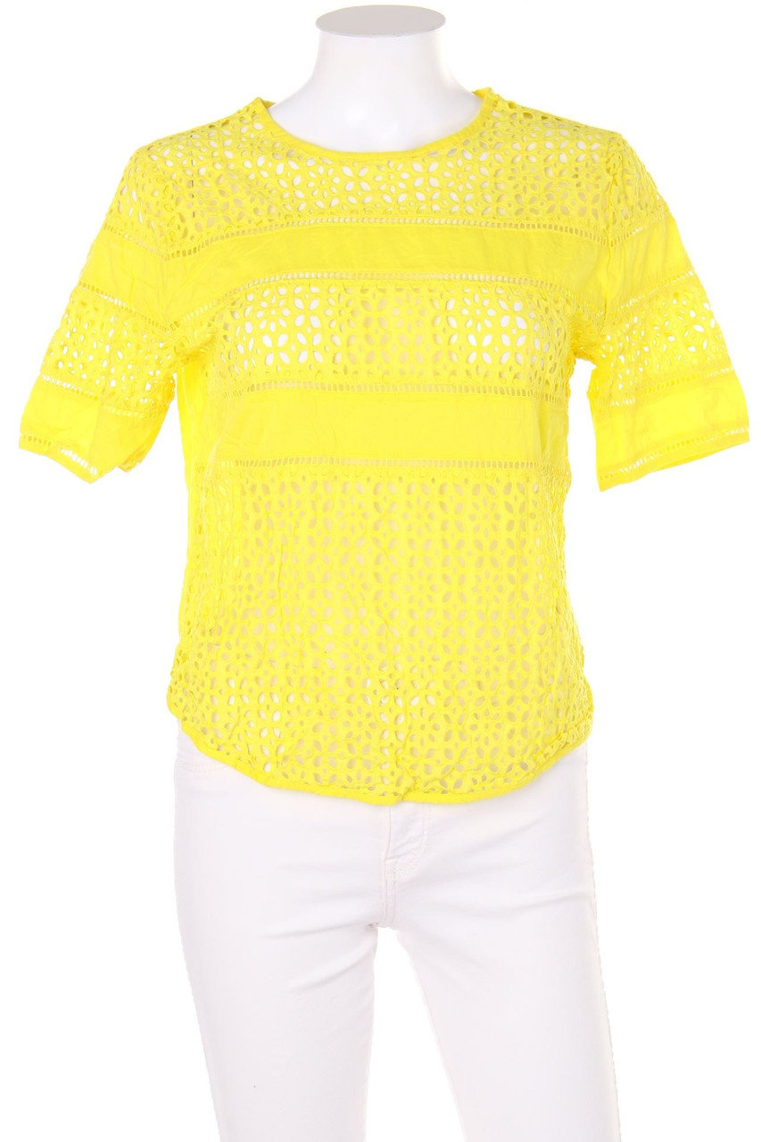 H&M - Kurzarm-Bluse aus Lochspitze - D 38