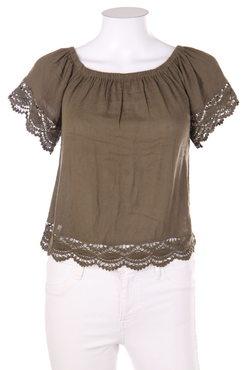 Jennyfer - Carmen-Bluse mit Spitze - XS